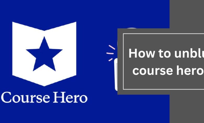 How to unblur course hero?