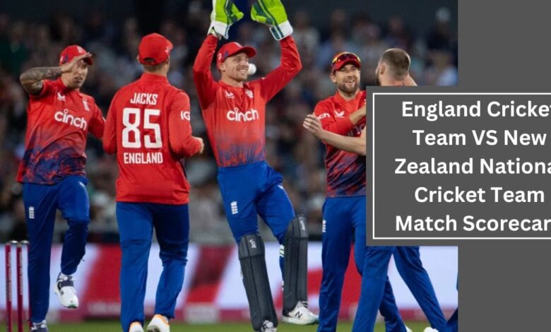 England Cricket Team VS New Zealand National Cricket Team Match Scorecard