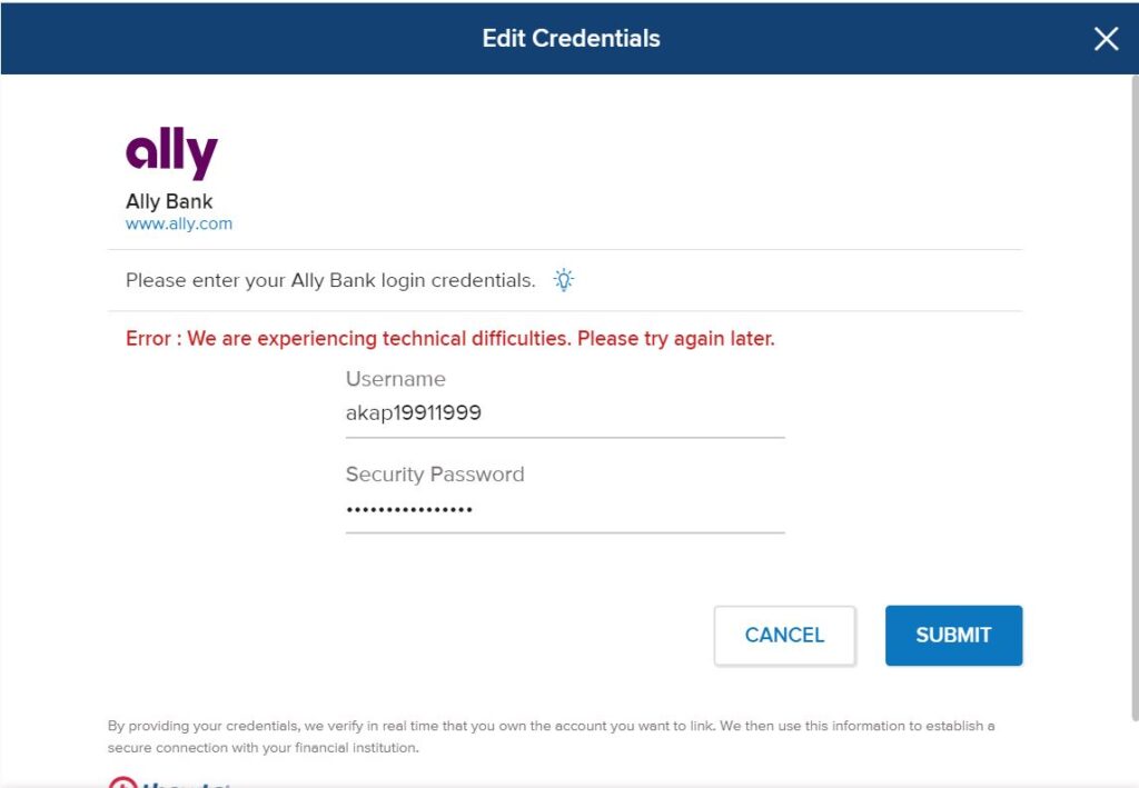 What if I’m having trouble logging into my Ally Bank account